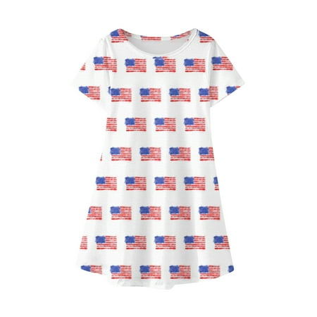 ZCFZJW July 4th Toddler Kids Baby Girls Independence Day Dress Fashion Cute Short Sleeve Star Striped Pattern American Flag Print Beach Sun Dress #02-White 8Years
ZCFZJW July 4th Toddler Kids Baby Girls Independence Day Dress Fashion Cute Short Sleeve Star Striped Pattern American Flag Print Beach Sun Dress #02-White 8Years