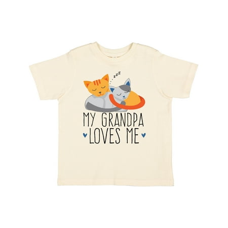 Inktastic My Grandpa Loves Me Gift Toddler Boy or Toddler Girl T-Shirt