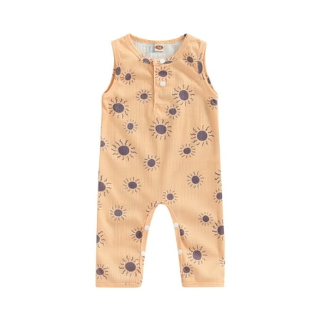 LSFYSZD Infant Baby Boys Casual Romper Sun Printed Round Neck Sleeveless Long Bodysuit Yellow
LSFYSZD Infant Baby Boys Casual Romper Sun Printed Round Neck Sleeveless Long Bodysuit Yellow