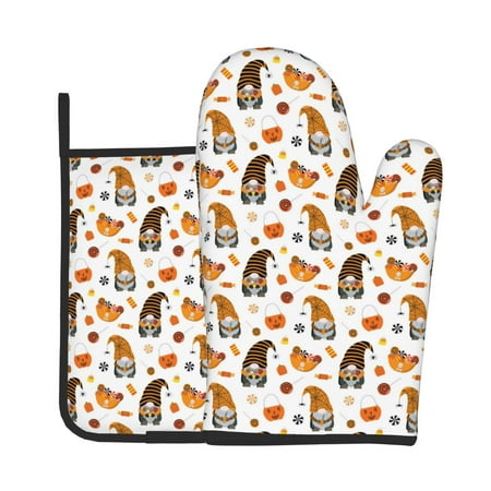 Lukts Halloween Gnomes Print Kitchen Heat-Resistant Gloves and Spacers 2pcs Set Suitable for Baking and Cooking
Lukts Halloween Gnomes Print Kitchen Heat-Resistant Gloves and Spacers 2pcs Set Suitable for Baking and Cooking