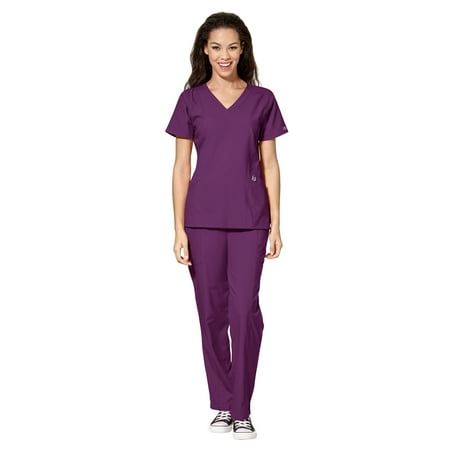 WonderWink Scrubs Set W123 Women s V-Neck Top & Cargo Pant