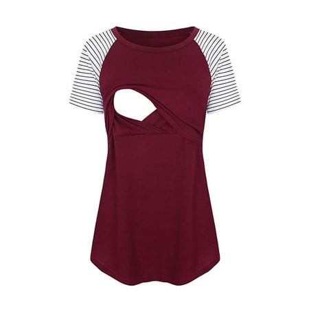 Frostluinai Savings Clearance Maternity Shirt for Women Womens Crew Neck Nursing Tops Maternity Breastfeeding Tee Shirts Short Sleeve Pregnancy Shirt
Frostluinai Savings Clearance Maternity Shirt for Women Womens Crew Neck Nursing Tops Maternity Breastfeeding Tee Shirts Short Sleeve Pregnancy Shirt