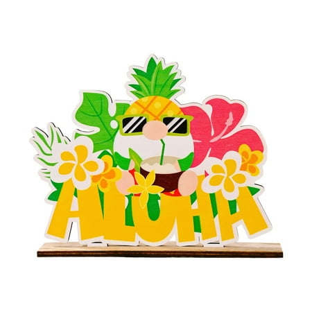 Ykohkofe Summer Wood Swing Decoration Creative Letter Swing Summer Lemon Wooden Substation Desktop Decoration Linen Table 90 Inches Long Flower Table Christmas Table Runners 48 Inches