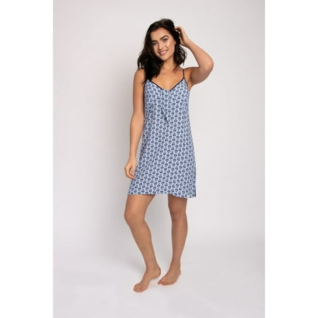 EcoVero Chemise Nightdress in Blue