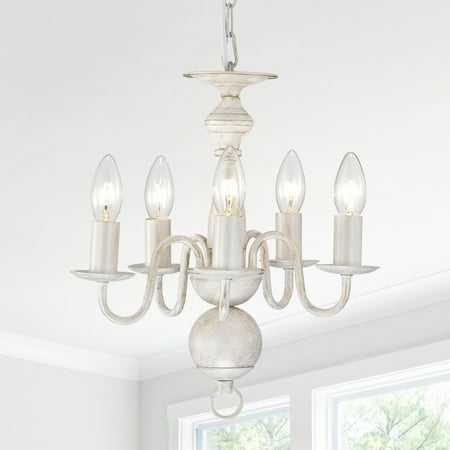 LaLuLa Rustic Farmhouse 5-Light Chandelier Lighting White Chandeliers Pendant Ceiling Light Fixtures for Kitchen Dining Room
LaLuLa Rustic Farmhouse 5-Light Chandelier Lighting White Chandeliers Pendant Ceiling Light Fixtures for Kitchen Dining Room