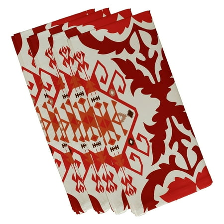Simply Daisy 19 x 19 Bombay 6 Geometric Print Napkins Set of 4