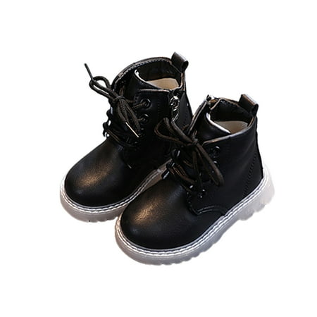 LSFYSZD Girls Boys Martin Boots Fashion Side Zipper Lace-Up PU Leather Waterproof Ankle Boots
LSFYSZD Girls Boys Martin Boots Fashion Side Zipper Lace-Up PU Leather Waterproof Ankle Boots