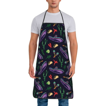 Wukai Colorful Vintage Cactuses Print Aprons Adjustable Bib Aprons Cooking Kitchen Chef Apron for Women and Men
Wukai Colorful Vintage Cactuses Print Aprons Adjustable Bib Aprons Cooking Kitchen Chef Apron for Women and Men