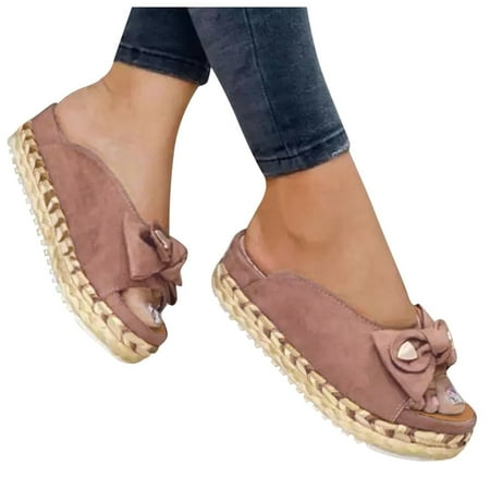 STEADY Summer Women s Shoes Thick-soled Fish Mouth Shoes Casual Ladies Bow Slippers Pink / 40
STEADY Summer Women s Shoes Thick-soled Fish Mouth Shoes Casual Ladies Bow Slippers Pink / 40