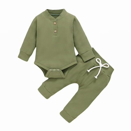 TIREOW Boy s and Girl s Fashion Sets Preschool Solid Color Long Sleeved Romper+solid Color Pants Children s Sets Suitable for Age 3 To 24 Months
TIREOW Boy s and Girl s Fashion Sets Preschool Solid Color Long Sleeved Romper+solid Color Pants Children s Sets Suitable for Age 3 To 24 Months