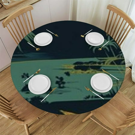 Sheronv Palm Trees Round Tablecloth 100% Polyester Fiber Table Cover for Indoor and Outdoor Use Stain-Resistant and Washable Ideal for Restaurants Weddings Parties 31 -35
Sheronv Palm Trees Round Tablecloth 100% Polyester Fiber Table Cover for Indoor and Outdoor Use Stain-Resistant and Washable Ideal for Restaurants Weddings Parties 31 -35