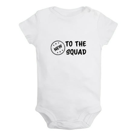 iDzn New to the Squad Funny Rompers For Babies Newborn Baby Unisex Bodysuits Infant Jumpsuits Toddler 0-24 Months Kids One-Piece Oufits
iDzn New to the Squad Funny Rompers For Babies Newborn Baby Unisex Bodysuits Infant Jumpsuits Toddler 0-24 Months Kids One-Piece Oufits