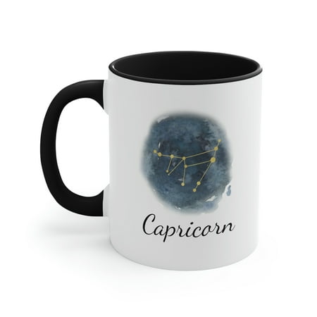 Capricorn Constellation Coffee Mug - 11 oz Navy or Black Accent Zodiac Mug
Capricorn Constellation Coffee Mug - 11 oz Navy or Black Accent Zodiac Mug