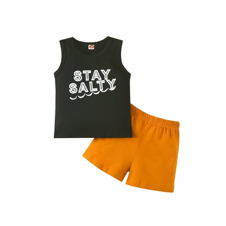 Liliz Baby Toddler Boy Clothes Suits Letter Wave Print Sleeveless Tank Tops + Solid Color Shorts Outfits Set
Liliz Baby Toddler Boy Clothes Suits Letter Wave Print Sleeveless Tank Tops + Solid Color Shorts Outfits Set