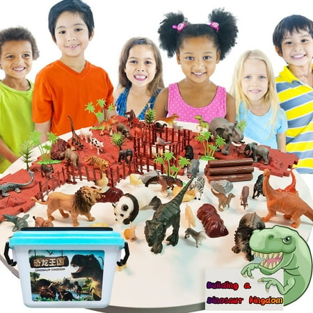 Weloille Activity Kids Play Mat & Trees For Creating a World Including 50PC