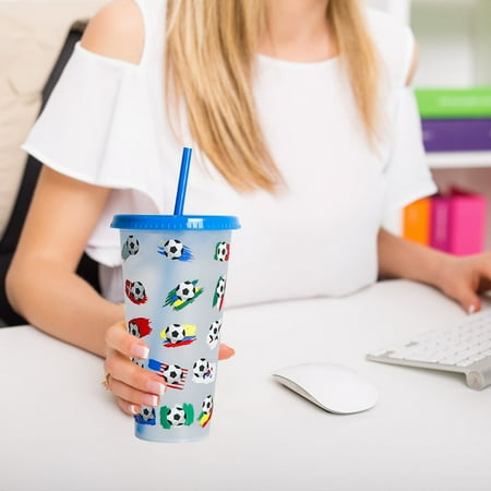 Feiboyy Creative Water Cup Football Cup PP Straw Cup Football Transparent Straw Cup 710ml Cold Change Temperature Sensitive Cup
Feiboyy Creative Water Cup Football Cup PP Straw Cup Football Transparent Straw Cup 710ml Cold Change Temperature Sensitive Cup