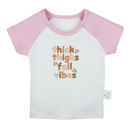 Thick Thighs & Fall Vibes Funny T shirt For Baby Newborn Babies T-shirts Infant Tops 0-24M Kids Graphic Tees Clothing (Short Pink Raglan T-shirt 18-24 Months)
Thick Thighs & Fall Vibes Funny T shirt For Baby Newborn Babies T-shirts Infant Tops 0-24M Kids Graphic Tees Clothing (Short Pink Raglan T-shirt 18-24 Months)