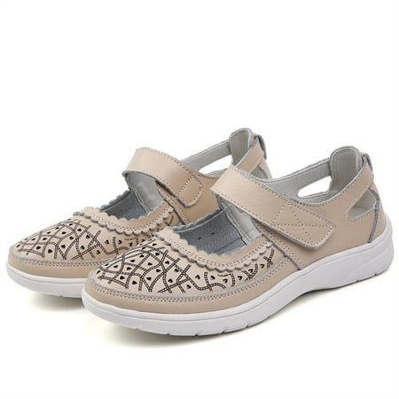 SHENGXINY Hollow Genuine Leather Breathable Soft Flat Sandals Summer Women Shoes Woman Casual Solid Buckle Strap Ladies Sandals
SHENGXINY Hollow Genuine Leather Breathable Soft Flat Sandals Summer Women Shoes Woman Casual Solid Buckle Strap Ladies Sandals
