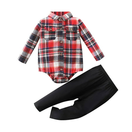 KmaiSchai Baby Boy Pants And Shirt Set Baby Boys Cotton Plaid Autumn Long Sleeve Pants Romper Bodysuit Set Clothes New Born Set Little Boys Shirt And Bow Tie Three Piece Baby Boy Outfits 3Month Boys
KmaiSchai Baby Boy Pants And Shirt Set Baby Boys Cotton Plaid Autumn Long Sleeve Pants Romper Bodysuit Set Clothes New Born Set Little Boys Shirt And Bow Tie Three Piece Baby Boy Outfits 3Month Boys
