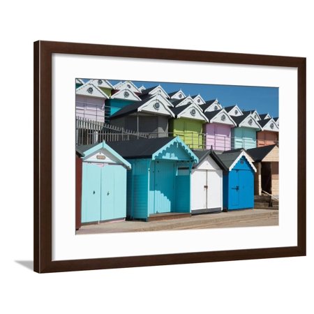 Beach huts, Walton-on-the-Naze, Essex, England, United Kingdom, Europe Framed Print Wall Art By Ethel Davies