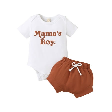 Sunisery Toddler Baby Girls Boys Clothes Sets Short Sleeve Letters Print Romper Tops + Frills Shorts Outfits Brown Boy 3-6 Months
Sunisery Toddler Baby Girls Boys Clothes Sets Short Sleeve Letters Print Romper Tops + Frills Shorts Outfits Brown Boy 3-6 Months
