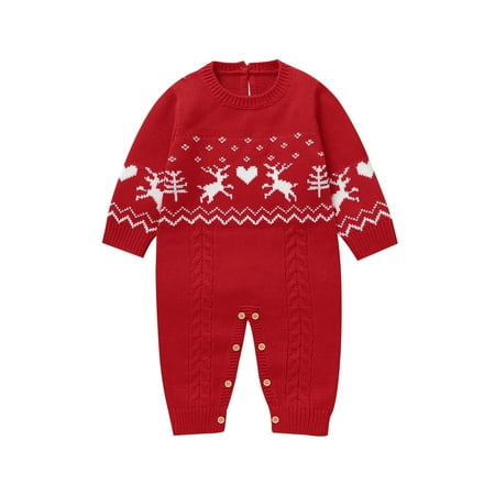 Baby Christmas Knitted Sweater Romper Bodysuit Solid Long Sleeve Jumpsuit Cute Outfit Infant Halloween Costume Baby Boy Onesies 9-12 Months Tie Onesies Newborn
Baby Christmas Knitted Sweater Romper Bodysuit Solid Long Sleeve Jumpsuit Cute Outfit Infant Halloween Costume Baby Boy Onesies 9-12 Months Tie Onesies Newborn