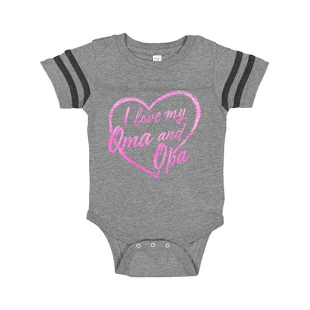 Inktastic I Love My Oma and Opa in Pink Chalk Heart Gift Baby Boy or Baby Girl Bodysuit
Inktastic I Love My Oma and Opa in Pink Chalk Heart Gift Baby Boy or Baby Girl Bodysuit