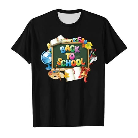 School Season Girls T Shirt Summer Children s Short Sleeved Tops Soft and Comfortable Back To School Pattern Cute Cartoon Style Pajamas Women Athletic Wear for Girls 5 Girls Shirt for Girls 4t Top
School Season Girls T Shirt Summer Children s Short Sleeved Tops Soft and Comfortable Back To School Pattern Cute Cartoon Style Pajamas Women Athletic Wear for Girls 5 Girls Shirt for Girls 4t Top