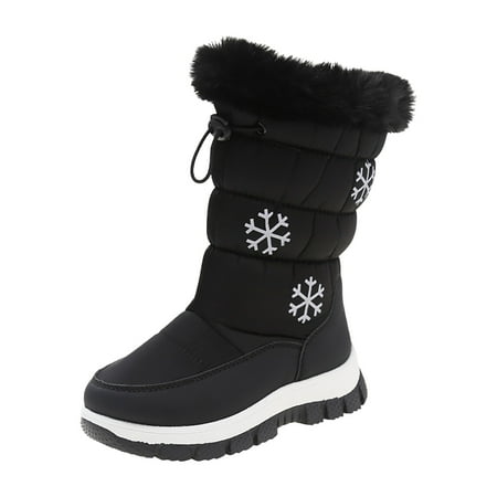 Sopiago Boy Girl Snow Boots Kid Outdoor Anti-Slip Mid Calf Boots Warm Winter Boots for Boys Girls with Side Zipper (Little Kid/Big Kid) Black 13
Sopiago Boy Girl Snow Boots Kid Outdoor Anti-Slip Mid Calf Boots Warm Winter Boots for Boys Girls with Side Zipper (Little Kid/Big Kid) Black 13