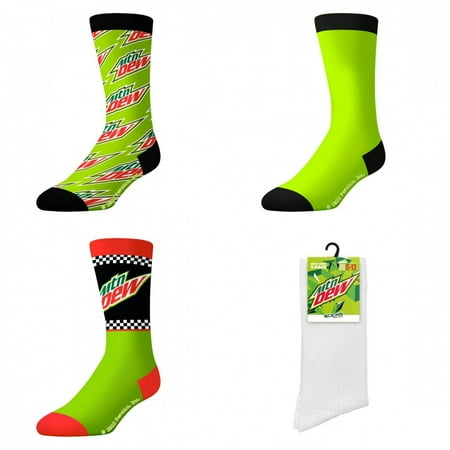 Mountain Dew Racing 3-Pack Crew Socks