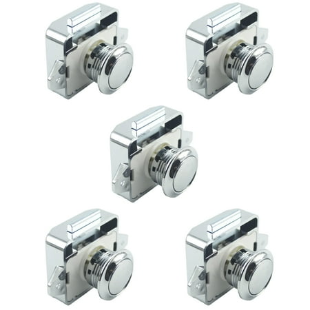 5Pcs Camper Car Push Lock Rv Caravan Boat Motor Home Cabinet Drawer Latch Locks