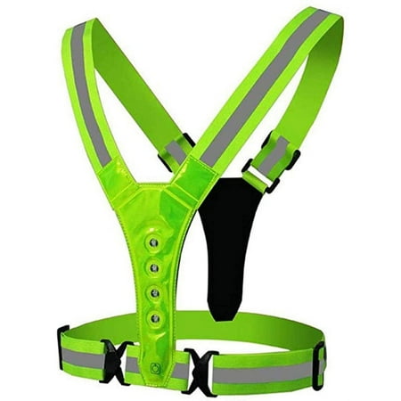 LASHALL Visibility Neon Vest Reflective Belt Safety Vest Fit for Running Cycling Sports Green
LASHALL Visibility Neon Vest Reflective Belt Safety Vest Fit for Running Cycling Sports Green