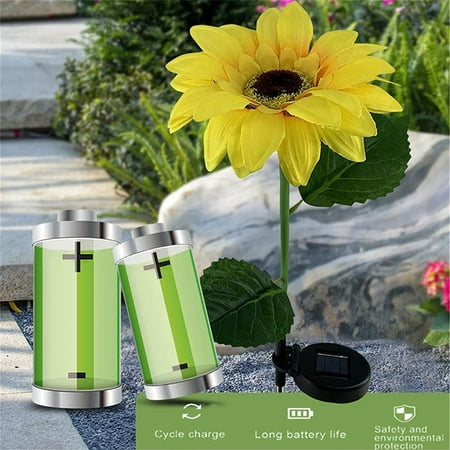 Sunflower Solar Garden Light -2 Pieces of Solar LED Light Outdoor Decoration Waterproof Decoration LED Solar Decorative Outdoor Light Suitable for Courtyard Garden Yard Decoration
Sunflower Solar Garden Light -2 Pieces of Solar LED Light Outdoor Decoration Waterproof Decoration LED Solar Decorative Outdoor Light Suitable for Courtyard Garden Yard Decoration