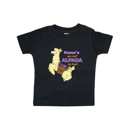Inktastic Cute Jumping Alpaca Nana s You Say ALPACA my Bags Gift Baby Boy or Baby Girl T-Shirt 
Inktastic Cute Jumping Alpaca Nana s You Say ALPACA my Bags Gift Baby Boy or Baby Girl T-Shirt