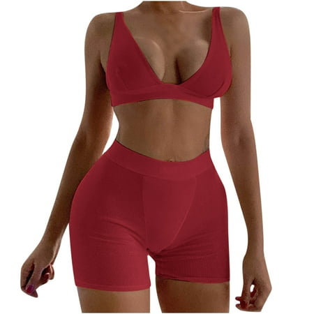 Dadaria 2 Piece Outfits for Women Shorts Set Boho 2 Piece Outfits Solid Sleeveless Vest Tops + Shorts V Neck Sets Yoga Pants Red L Female
Dadaria 2 Piece Outfits for Women Shorts Set Boho 2 Piece Outfits Solid Sleeveless Vest Tops + Shorts V Neck Sets Yoga Pants Red L Female
