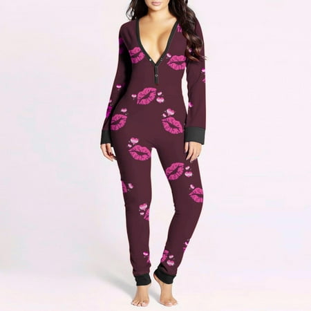 Gifts for Christmas Bidobibo Women s Sexy Onesie Pajamas Long Sleeve V Neck Bodycon Bodysuits Butt Button Back Flap Jumpsuit Rompers Nightwear
Gifts for Christmas Bidobibo Women s Sexy Onesie Pajamas Long Sleeve V Neck Bodycon Bodysuits Butt Button Back Flap Jumpsuit Rompers Nightwear