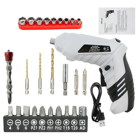 Ekeka Free Shipping Durable LED Light Drilling Household Electric Screwdriver Kit With Driver Bits
Ekeka Free Shipping Durable LED Light Drilling Household Electric Screwdriver Kit With Driver Bits