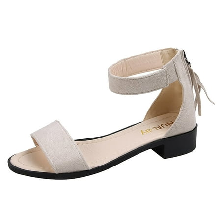 MIASHUI shoes for women Ladies Fashion Solid Color Suede Open Toe Back Zipper Low Heel Roman Sandals
MIASHUI shoes for women Ladies Fashion Solid Color Suede Open Toe Back Zipper Low Heel Roman Sandals