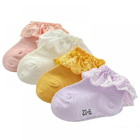 4Pcs Baby Girl Cute Socks Ruffle Lace Design Cotton Short Socks Infant Children Casual Socks 1 Pair
4Pcs Baby Girl Cute Socks Ruffle Lace Design Cotton Short Socks Infant Children Casual Socks 1 Pair