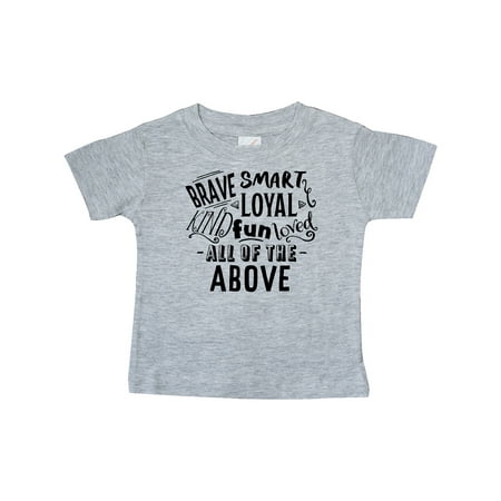 Inktastic Brave Smart Loyal Kind Fun Loved All of the Above Gift Baby Boy or Baby Girl T-Shirt
Inktastic Brave Smart Loyal Kind Fun Loved All of the Above Gift Baby Boy or Baby Girl T-Shirt