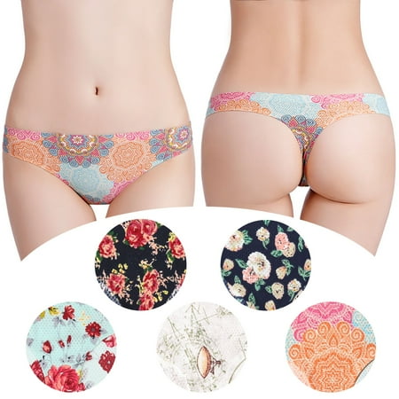 Underwear for Women Plus Size 5Pcs Ladies Briefs One-Piece Panties Feminine Seamless Breathableprint Thong Multicolor S
Underwear for Women Plus Size 5Pcs Ladies Briefs One-Piece Panties Feminine Seamless Breathableprint Thong Multicolor S