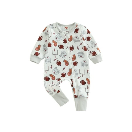 Bagilaanoe Newborn Baby Girl Boys Jumpsuit Rugby Print Long Sleeve Bodysuit 6M 12M 18M 24M Infant Zipper One Piece Romper
Bagilaanoe Newborn Baby Girl Boys Jumpsuit Rugby Print Long Sleeve Bodysuit 6M 12M 18M 24M Infant Zipper One Piece Romper