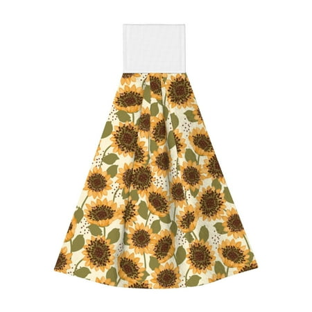 Disketp Autumn Sunflowers Hanging Kitchen Towel Tie Towels Tea Bar Dish Cloths Dry Towel for Laundry Room Decor (18*14in)
Disketp Autumn Sunflowers Hanging Kitchen Towel Tie Towels Tea Bar Dish Cloths Dry Towel for Laundry Room Decor (18*14in)