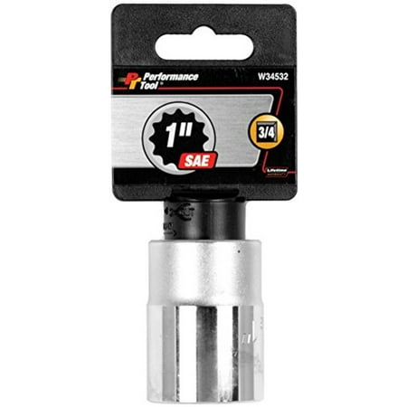 Performance Tool W34532 3/4 Drive 12-Point SAE Standard Socket 1