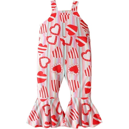 QWZNDZGR Spring Summer Baby Bodysuits Toddler Girls Valentine s Day Sleeveless Hearts Prints Romper Bell Bottoms Jumpsuit
QWZNDZGR Spring Summer Baby Bodysuits Toddler Girls Valentine s Day Sleeveless Hearts Prints Romper Bell Bottoms Jumpsuit