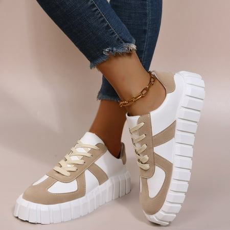 MIASHUI Fashion Autumn Women Casual Shoes Flat Thick Sole Comfortable Round Toe Lace Up Colorblock Autumn Winter Casual Shoes for Women
MIASHUI Fashion Autumn Women Casual Shoes Flat Thick Sole Comfortable Round Toe Lace Up Colorblock Autumn Winter Casual Shoes for Women