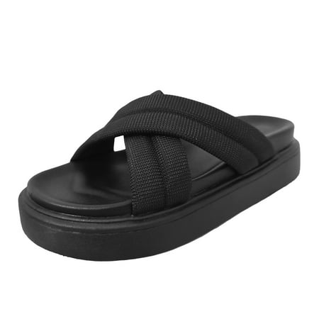 Daznico Womens Sandals Women Summer Slip On Solid Casual Open Toe Platform Flat Soft Bottom Sandals Slippers ( Black 7.5 )
Daznico Womens Sandals Women Summer Slip On Solid Casual Open Toe Platform Flat Soft Bottom Sandals Slippers ( Black 7.5 )