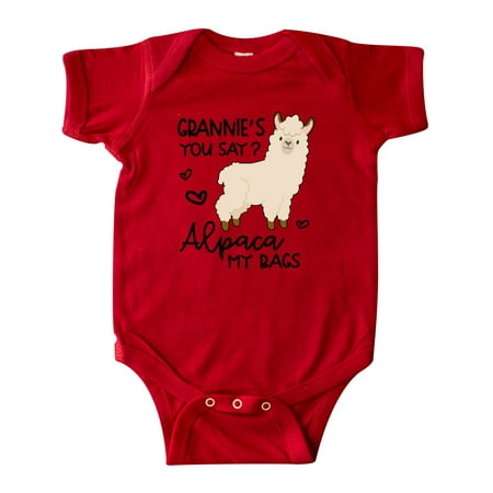 Inktastic Grannie s You Say Alpaca My Bags Gift Baby Boy or Baby Girl Bodysuit
Inktastic Grannie s You Say Alpaca My Bags Gift Baby Boy or Baby Girl Bodysuit