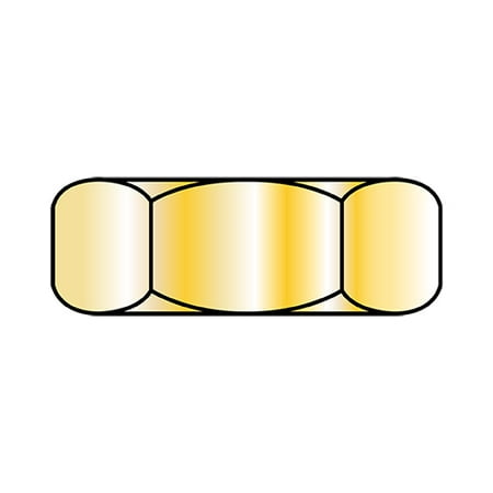 3/8-16 Hex Jam Nut Grade 8 Zinc Yellow (Pack Qty 3 000) BC-37NJ8