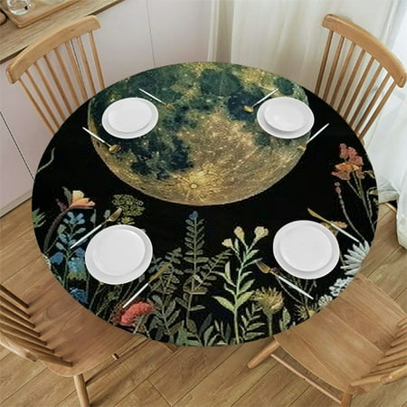 BCIIG Moon Flowers Plants Round Table Cover Stain Resistant Washable Indoor Outdoor Tablecloth Kitchen Dining Parties Farmhouse 100% Polyester Fiber 42-46
BCIIG Moon Flowers Plants Round Table Cover Stain Resistant Washable Indoor Outdoor Tablecloth Kitchen Dining Parties Farmhouse 100% Polyester Fiber 42-46
